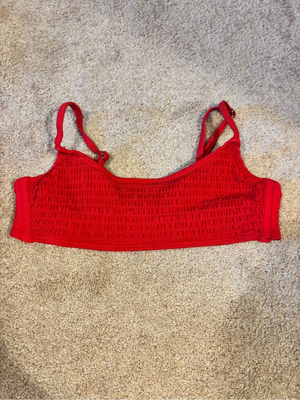 Red Smocked Bralette - Women Intimates